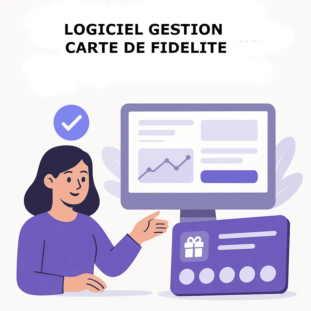Accès simplifié à votre logiciel de gestion de carte de fidélité Interface du logiciel de gestion de carte de fidélité accessible via une plateforme intuitive