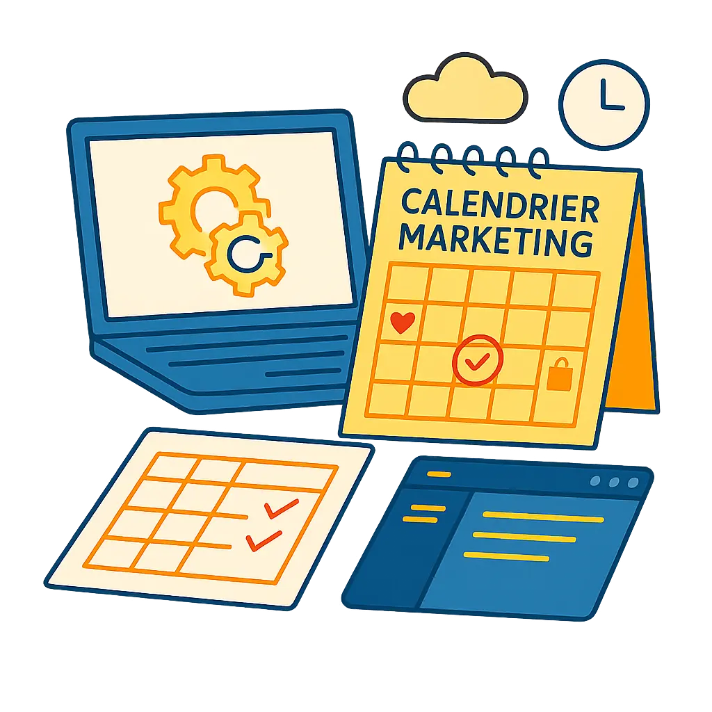 Outils numériques pour gérer un calendrier marketing et automatiser les campagnes
