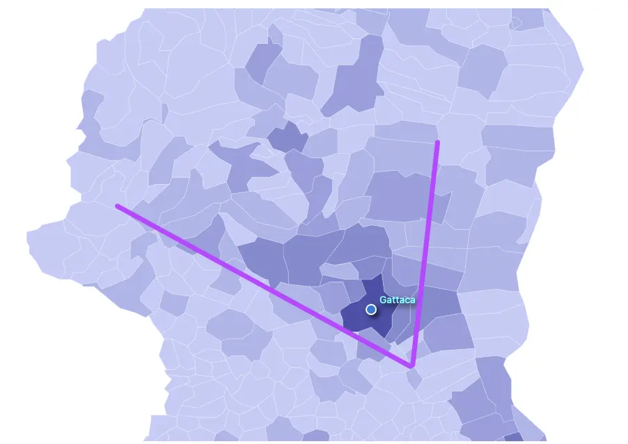 Carte Stratégique Capture d'Ecran d'une Carte Stratégique du logiciel Carte Fidélité Facile - Version gratuite