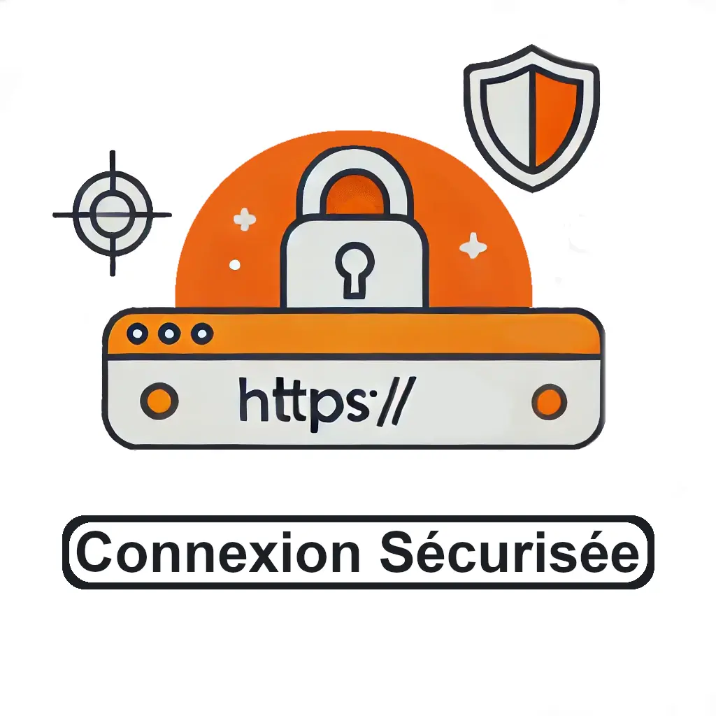 Illustration symbolique d'un navigateur connecté https avec un cadenas de sécurité