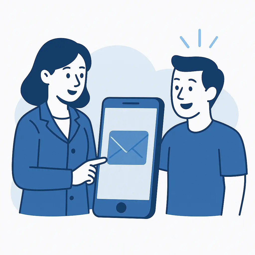 Exemple d’outil de fidélisation client par email marketing personnalisé sur smartphone