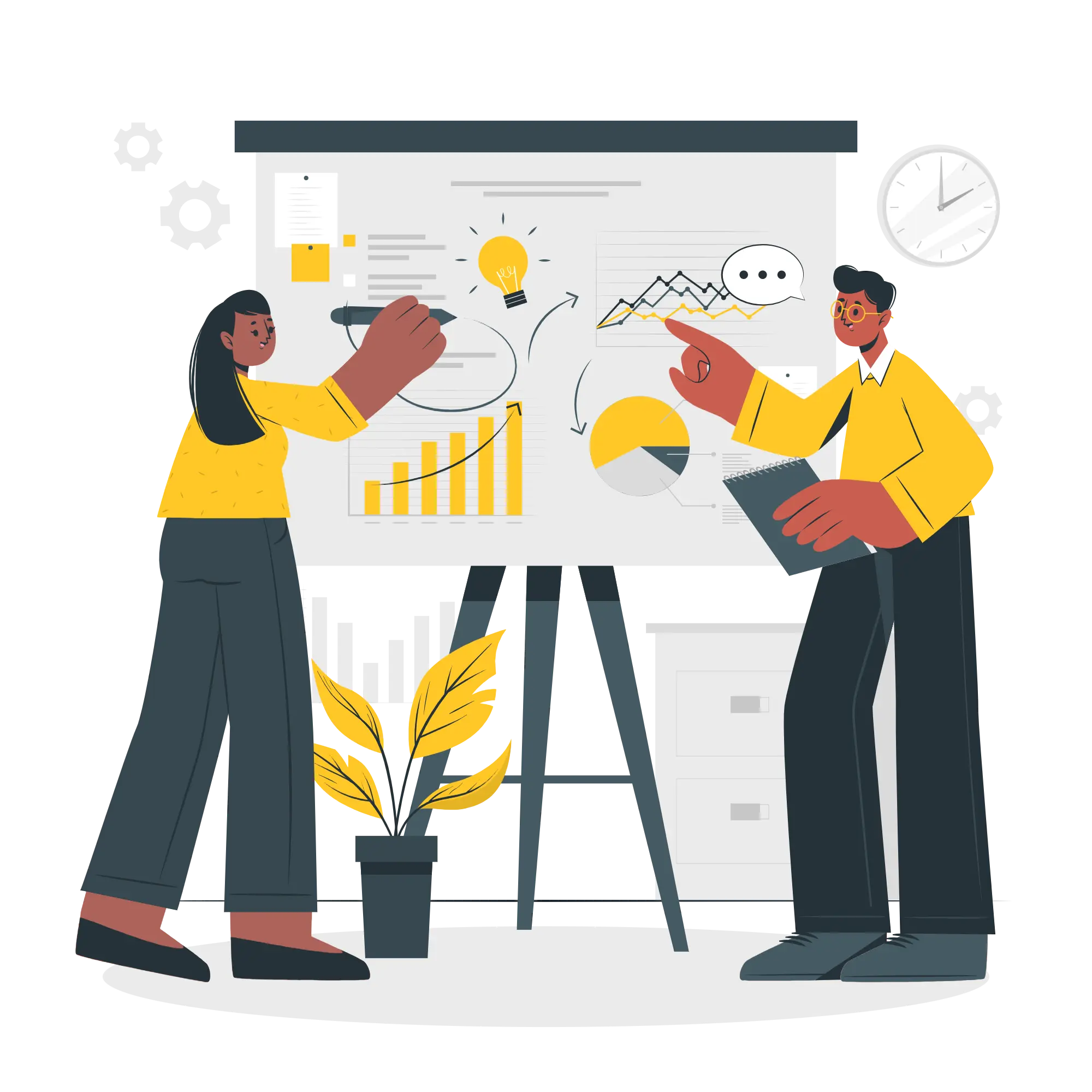Illustration représentant les outils d'analyses de la fidélisation.