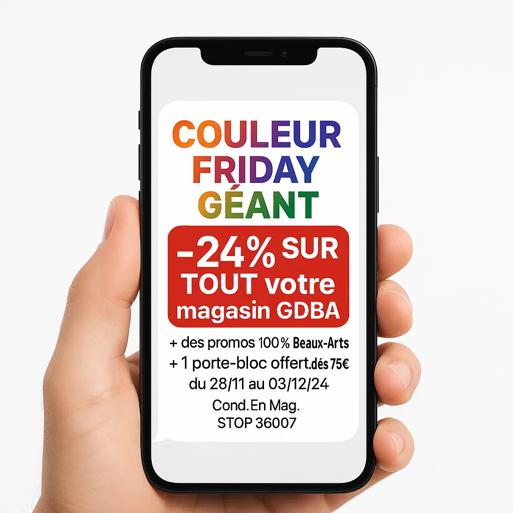 Exemple SMS commercial Couleur Friday GDBA